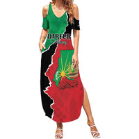 Personalized Sudan Summer Maxi Dress Darfur Be Strong - Wonder Print Shop