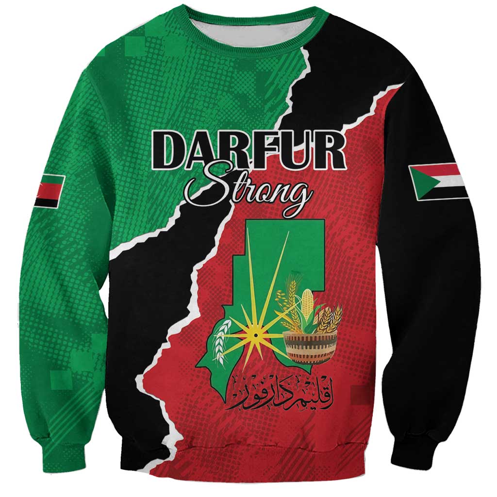 Personalized Sudan Sweatshirt Darfur Be Strong - Wonder Print Shop