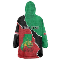 Personalized Sudan Wearable Blanket Hoodie Darfur Be Strong - Wonder Print Shop