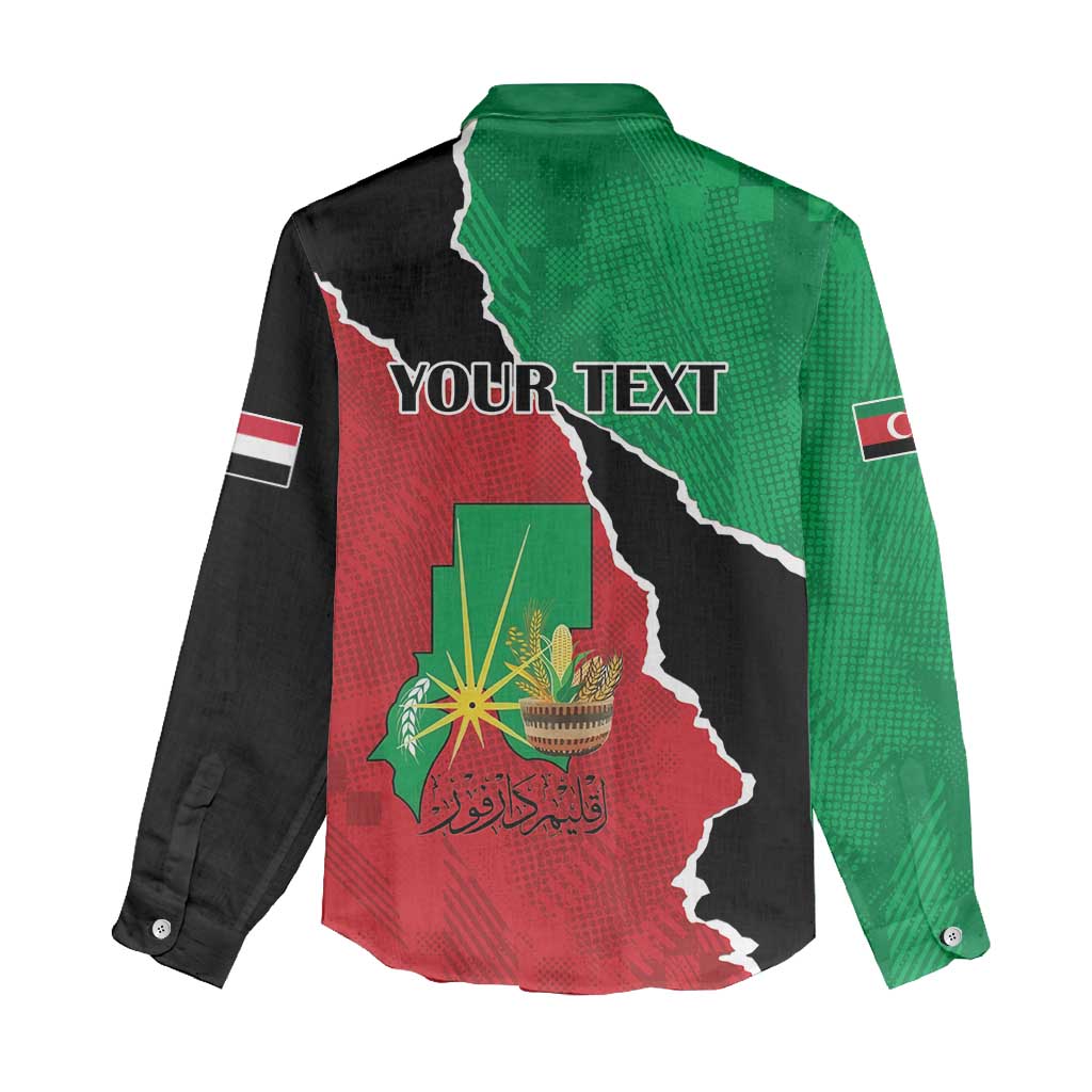 Personalized Sudan Women Casual Shirt Darfur Be Strong - Wonder Print Shop
