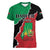 Personalized Sudan Women V-Neck T-Shirt Darfur Be Strong - Wonder Print Shop