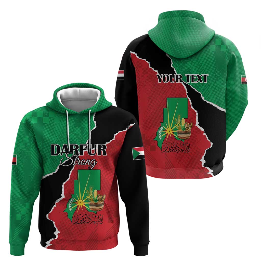 Personalized Sudan Zip Hoodie Darfur Be Strong - Wonder Print Shop