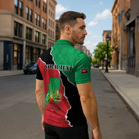 Personalized Sudan Zipper Polo Shirt Darfur Be Strong - Wonder Print Shop