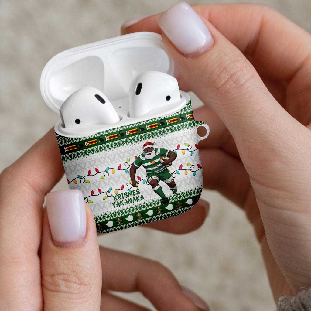 Zimbabwe Rugby Christmas AirPods Case The Sables Krismes Yakanaka - Wonder Print Shop