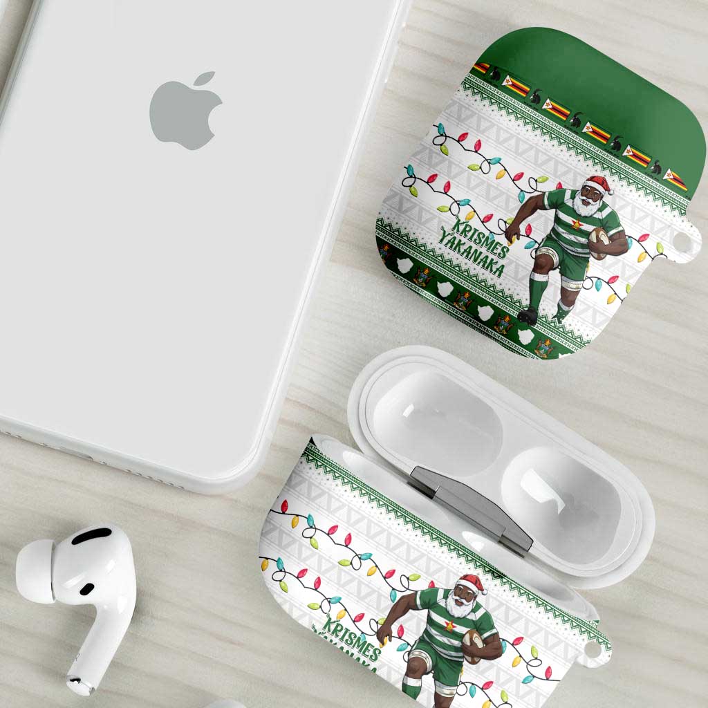Zimbabwe Rugby Christmas AirPods Case The Sables Krismes Yakanaka - Wonder Print Shop