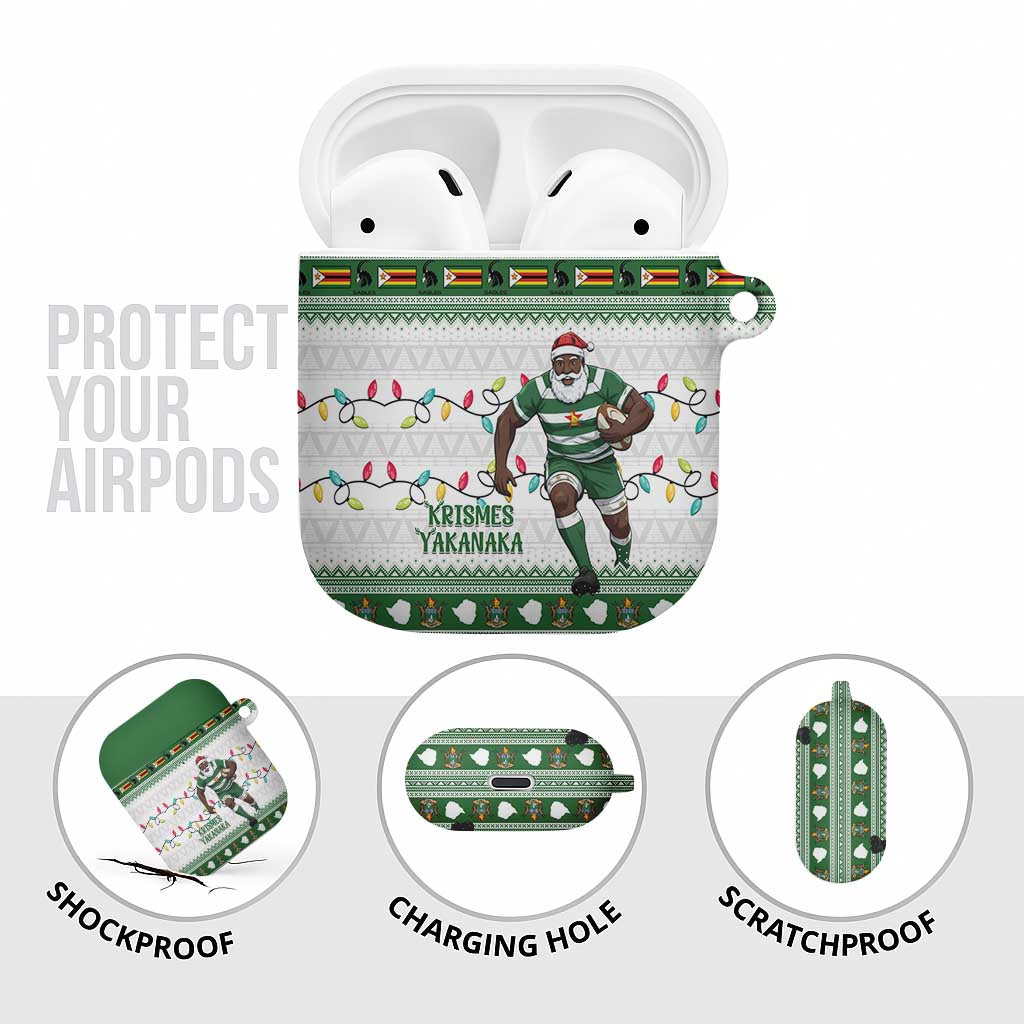 Zimbabwe Rugby Christmas AirPods Case The Sables Krismes Yakanaka - Wonder Print Shop