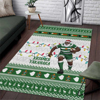 Zimbabwe Rugby Christmas Area Rug The Sables Krismes Yakanaka - Wonder Print Shop