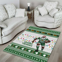 Zimbabwe Rugby Christmas Area Rug The Sables Krismes Yakanaka - Wonder Print Shop