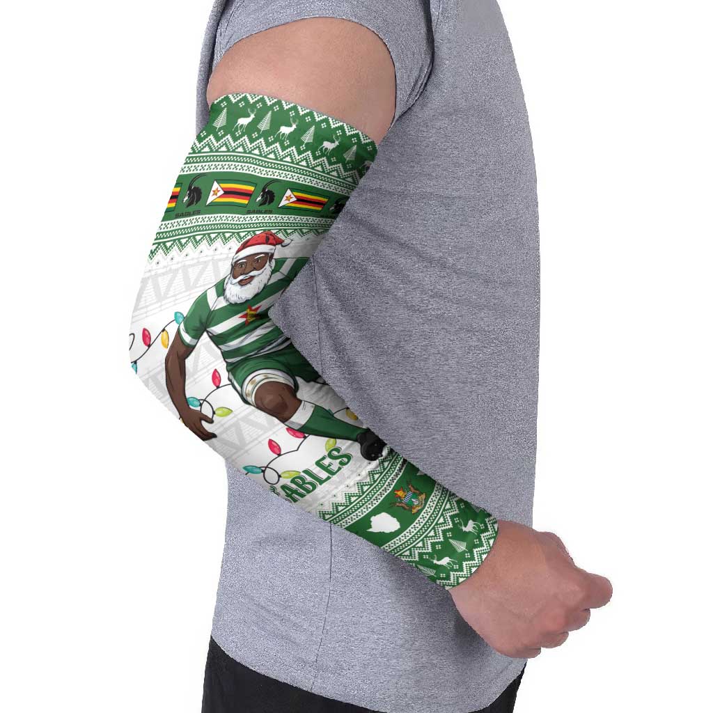 Zimbabwe Rugby Christmas Arm Sleeves The Sables Krismes Yakanaka - Wonder Print Shop
