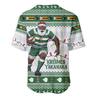 Zimbabwe Rugby Christmas Baseball Jersey The Sables Krismes Yakanaka - Wonder Print Shop