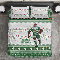 Zimbabwe Rugby Christmas Bedding Set The Sables Krismes Yakanaka - Wonder Print Shop