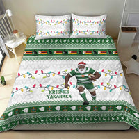 Zimbabwe Rugby Christmas Bedding Set The Sables Krismes Yakanaka - Wonder Print Shop