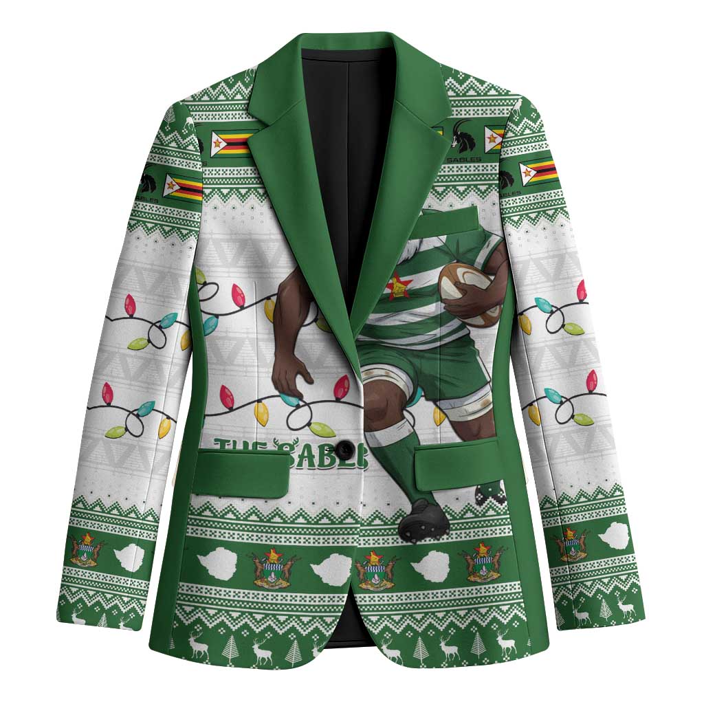 Zimbabwe Rugby Christmas Blazer The Sables Krismes Yakanaka - Wonder Print Shop