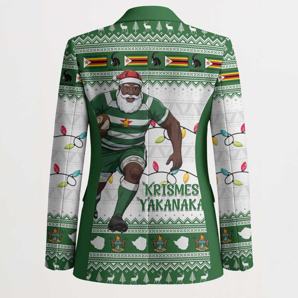 Zimbabwe Rugby Christmas Blazer The Sables Krismes Yakanaka - Wonder Print Shop