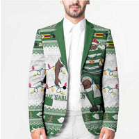 Zimbabwe Rugby Christmas Blazer The Sables Krismes Yakanaka - Wonder Print Shop