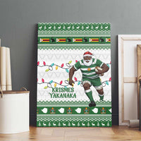 Zimbabwe Rugby Christmas Canvas Wall Art The Sables Krismes Yakanaka - Wonder Print Shop