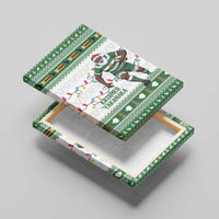 Zimbabwe Rugby Christmas Canvas Wall Art The Sables Krismes Yakanaka - Wonder Print Shop