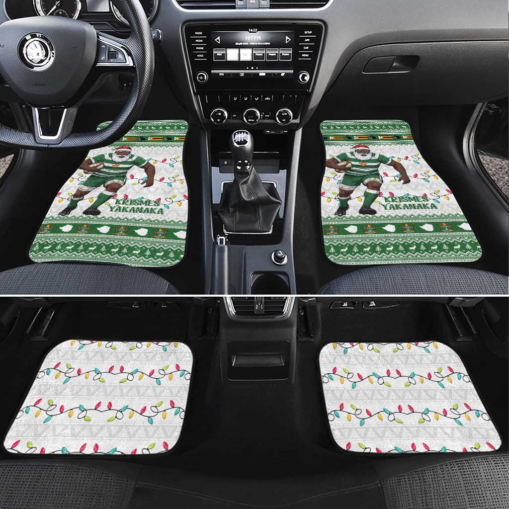 Zimbabwe Rugby Christmas Car Mats The Sables Krismes Yakanaka - Wonder Print Shop