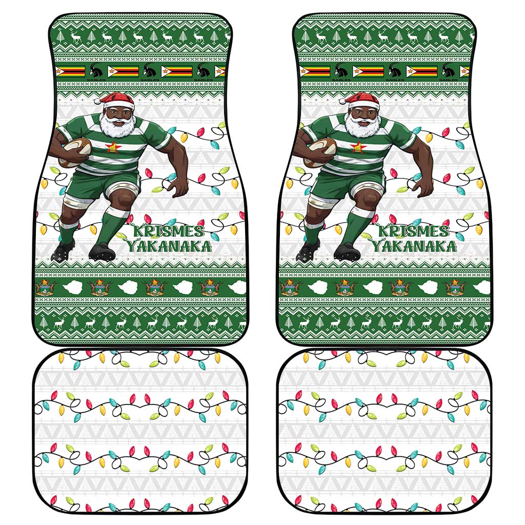 Zimbabwe Rugby Christmas Car Mats The Sables Krismes Yakanaka - Wonder Print Shop