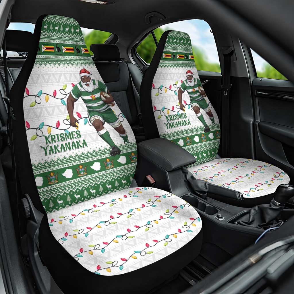Zimbabwe Rugby Christmas Car Seat Cover The Sables Krismes Yakanaka - Wonder Print Shop