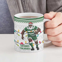 Zimbabwe Rugby Christmas Ceramic Mug The Sables Krismes Yakanaka - Wonder Print Shop