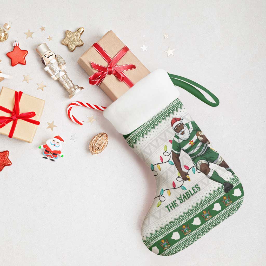 Zimbabwe Rugby Christmas Stocking The Sables Krismes Yakanaka - Wonder Print Shop
