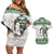 Zimbabwe Rugby Christmas Couples Matching Off Shoulder Short Dress and Hawaiian Shirt The Sables Krismes Yakanaka - Wonder Print Shop