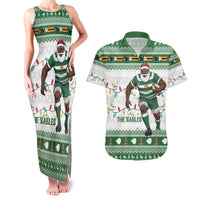 Zimbabwe Rugby Christmas Couples Matching Tank Maxi Dress and Hawaiian Shirt The Sables Krismes Yakanaka - Wonder Print Shop