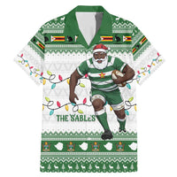Zimbabwe Rugby Christmas Family Matching Mermaid Dress and Hawaiian Shirt The Sables Krismes Yakanaka - Wonder Print Shop