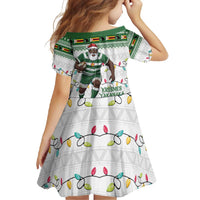 Zimbabwe Rugby Christmas Family Matching Off Shoulder Maxi Dress and Hawaiian Shirt The Sables Krismes Yakanaka - Wonder Print Shop