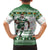 Zimbabwe Rugby Christmas Family Matching Off Shoulder Short Dress and Hawaiian Shirt The Sables Krismes Yakanaka - Wonder Print Shop