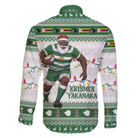 Zimbabwe Rugby Christmas Family Matching Puletasi and Hawaiian Shirt The Sables Krismes Yakanaka - Wonder Print Shop