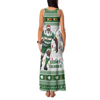 Zimbabwe Rugby Christmas Family Matching Tank Maxi Dress and Hawaiian Shirt The Sables Krismes Yakanaka - Wonder Print Shop