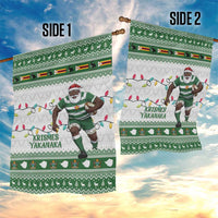 Zimbabwe Rugby Christmas Garden Flag The Sables Krismes Yakanaka - Wonder Print Shop
