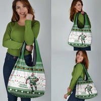 Zimbabwe Rugby Christmas Grocery Bag The Sables Krismes Yakanaka - Wonder Print Shop