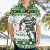 Zimbabwe Rugby Christmas Hawaiian Shirt The Sables Krismes Yakanaka - Wonder Print Shop
