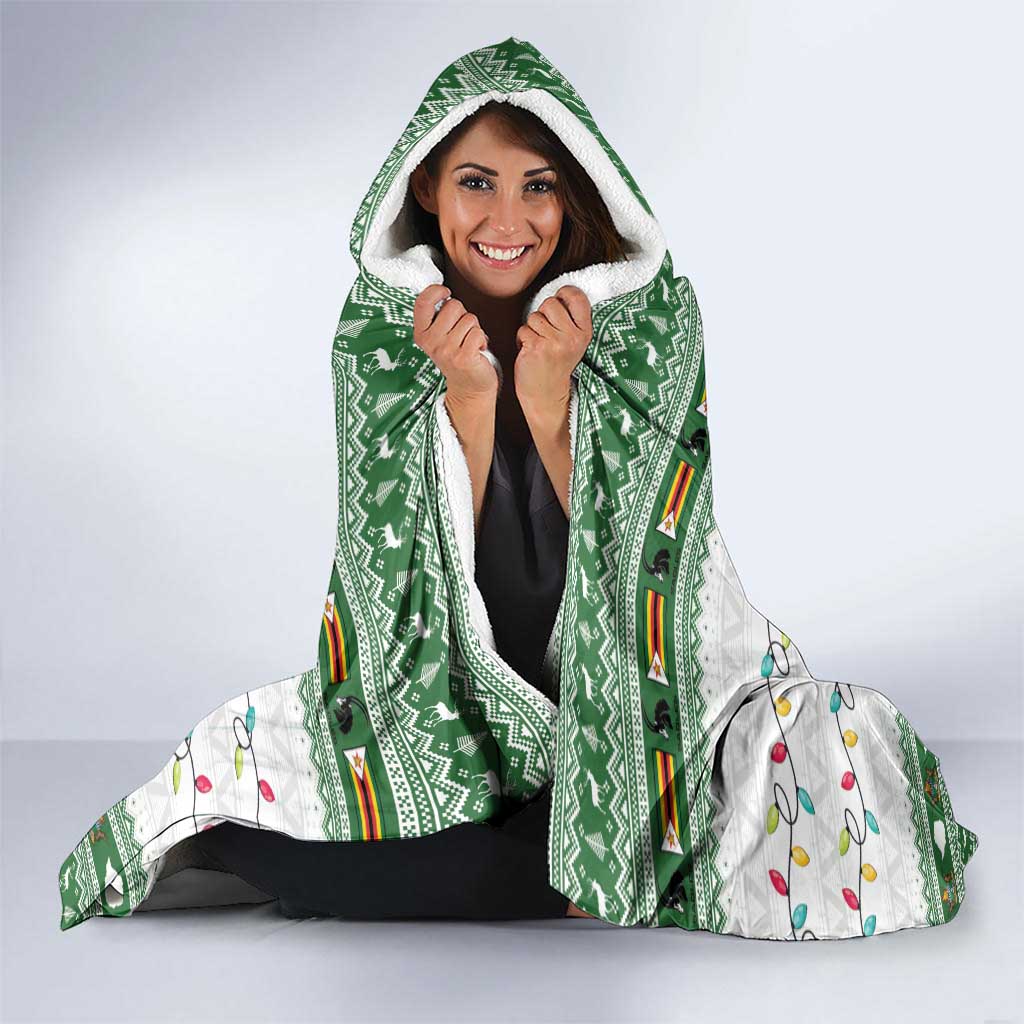 Zimbabwe Rugby Christmas Hooded Blanket The Sables Krismes Yakanaka - Wonder Print Shop