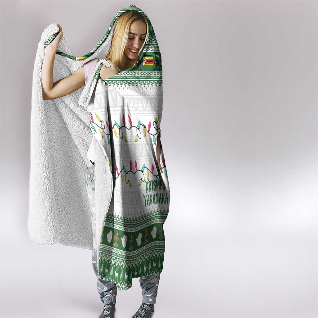 Zimbabwe Rugby Christmas Hooded Blanket The Sables Krismes Yakanaka - Wonder Print Shop