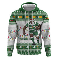 Zimbabwe Rugby Christmas Hoodie The Sables Krismes Yakanaka - Wonder Print Shop