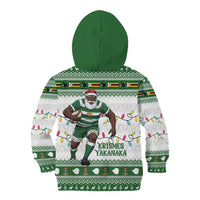Zimbabwe Rugby Christmas Kid Hoodie The Sables Krismes Yakanaka - Wonder Print Shop