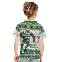 Zimbabwe Rugby Christmas Kid T Shirt The Sables Krismes Yakanaka - Wonder Print Shop