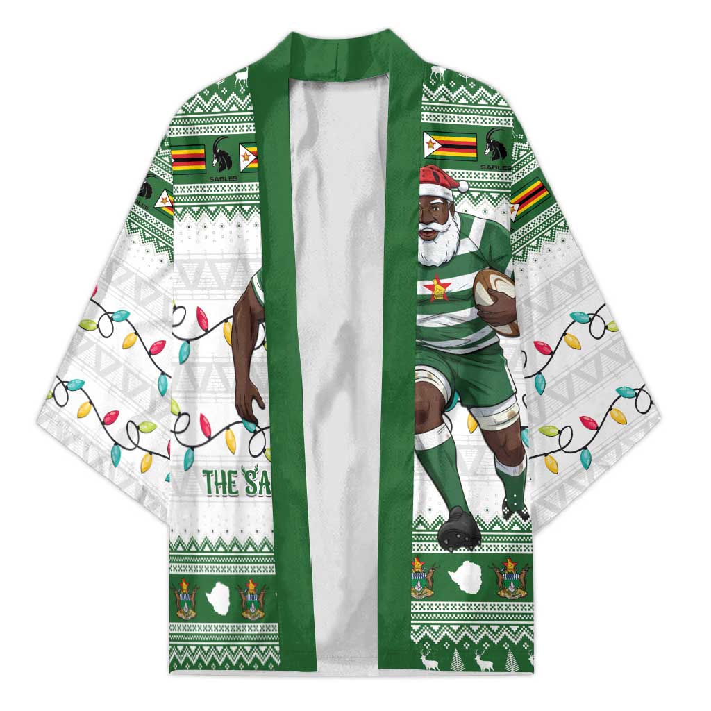 Zimbabwe Rugby Christmas Kimono The Sables Krismes Yakanaka - Wonder Print Shop