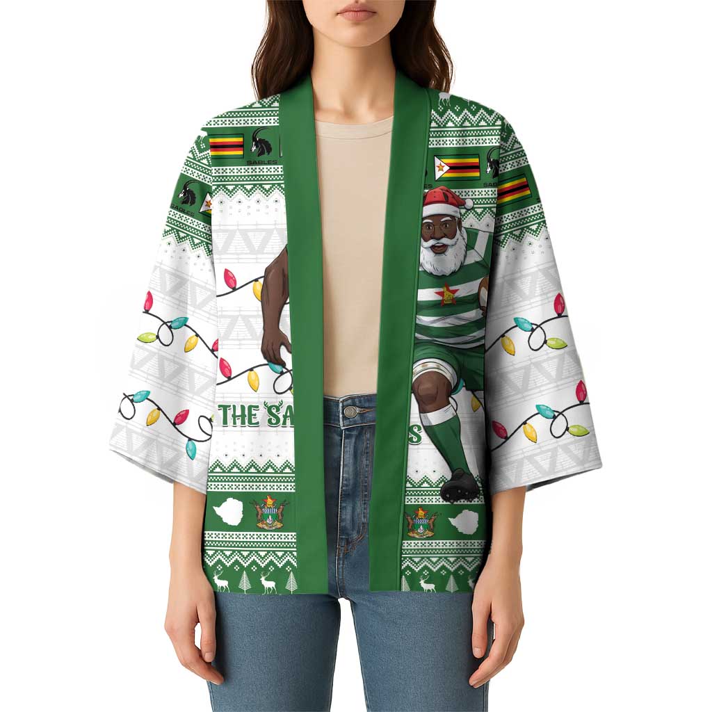 Zimbabwe Rugby Christmas Kimono The Sables Krismes Yakanaka - Wonder Print Shop