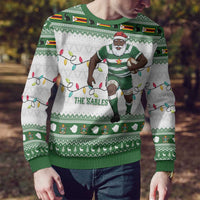 Zimbabwe Rugby Christmas Ugly Christmas Sweater The Sables Krismes Yakanaka - Wonder Print Shop