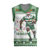 Zimbabwe Rugby Christmas Knitted V-Neck Vest The Sables Krismes Yakanaka - Wonder Print Shop