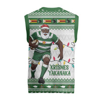 Zimbabwe Rugby Christmas Knitted V-Neck Vest The Sables Krismes Yakanaka - Wonder Print Shop