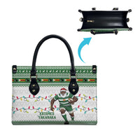 Zimbabwe Rugby Christmas Leather Bag The Sables Krismes Yakanaka - Wonder Print Shop