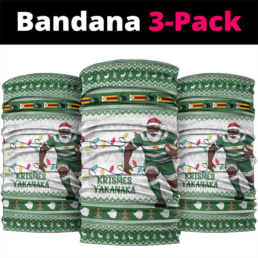 Zimbabwe Rugby Christmas Neck Gaiter The Sables Krismes Yakanaka - Wonder Print Shop