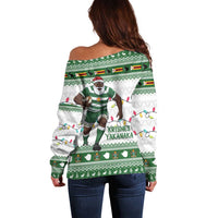 Zimbabwe Rugby Christmas Off Shoulder Sweater The Sables Krismes Yakanaka - Wonder Print Shop