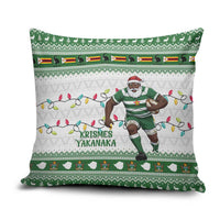 Zimbabwe Rugby Christmas Pillow Cover The Sables Krismes Yakanaka - Wonder Print Shop